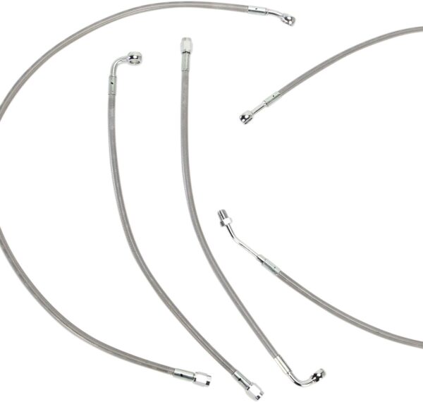 Complete Stainless Braided Handlebar Cable/Brake Line Kit - Image 2