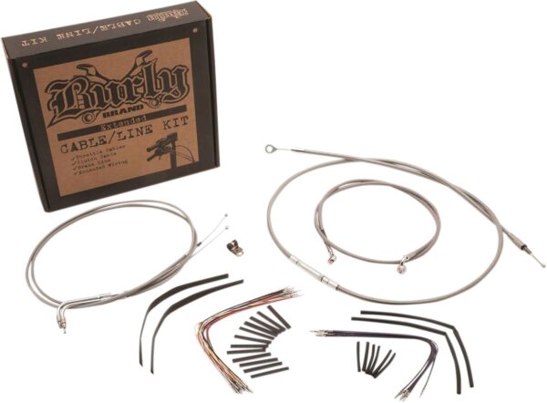 Complete Stainless Braided Handlebar Cable/Brake Line Kit - Image 2