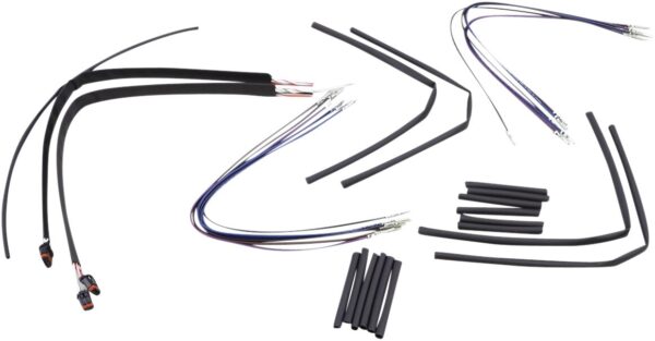 Complete Black Vinyl Handlebar Cable/Line Kit for Ape Hanger Handlebars - Image 3