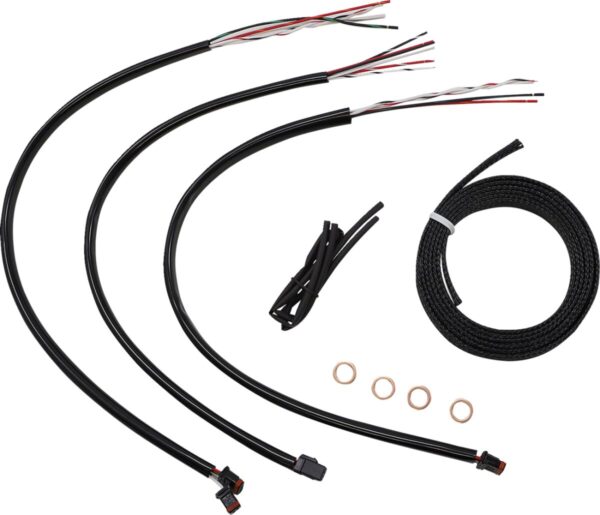 Complete Stainless Braided Handlebar Cable/Brake Line Kit - Image 2