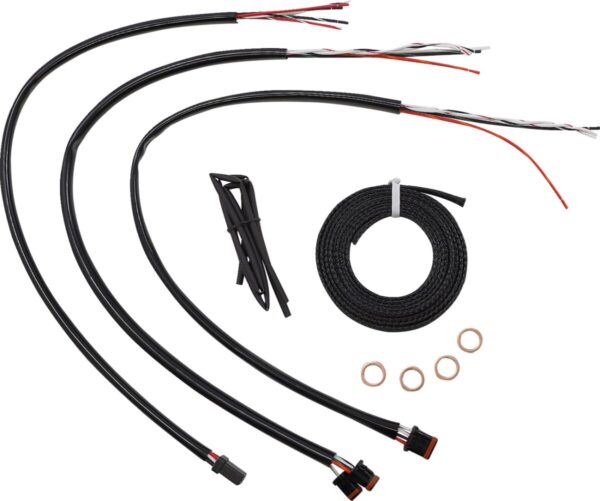 Complete Midnight Braided Handlebar Cable/Brake Line Kit - Image 2