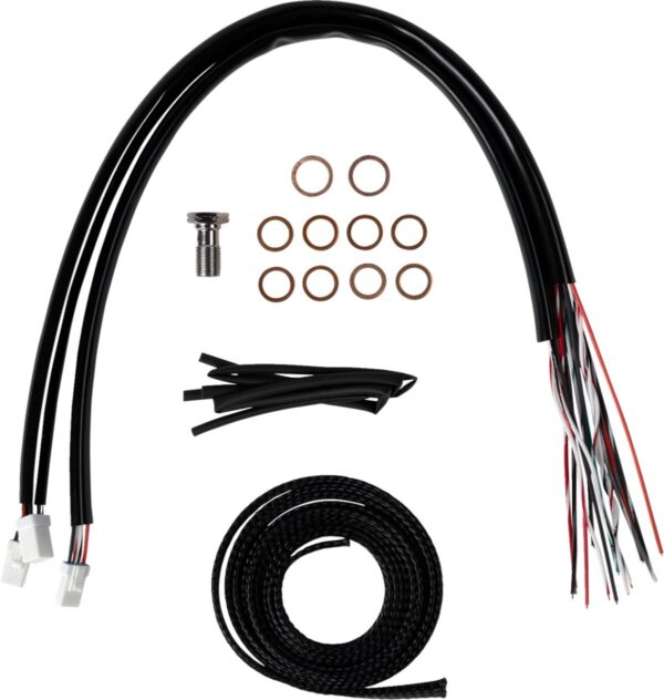 Complete Stainless Braided Handlebar Cable/Brake Line Kit - Image 2