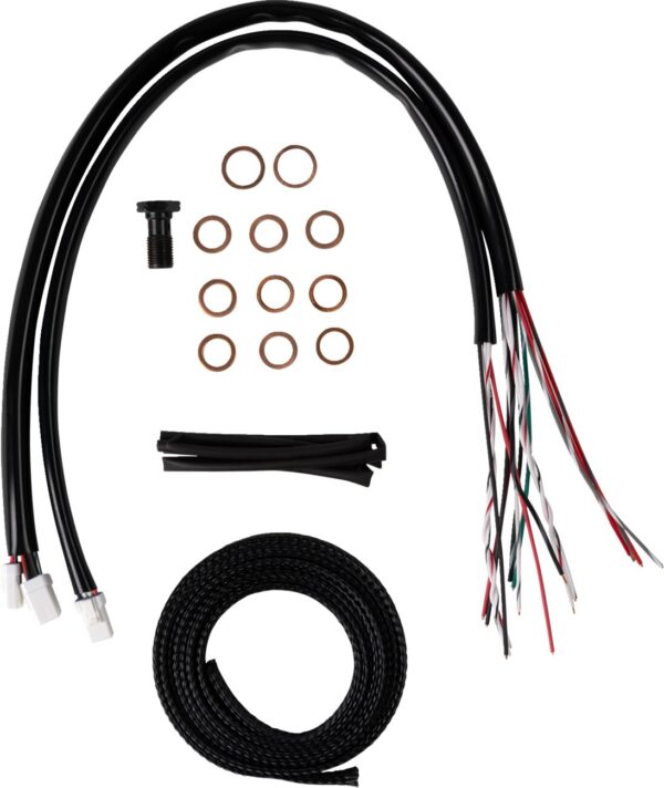 Complete Midnight Braided Handlebar Cable/Brake Line Kit - Image 2