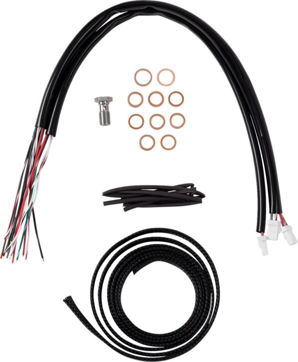 Complete Stainless Braided Handlebar Cable/Brake Line Kit - Image 2