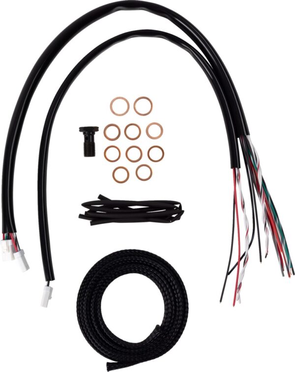 Complete Midnight Braided Handlebar Cable/Brake Line Kit - Image 2
