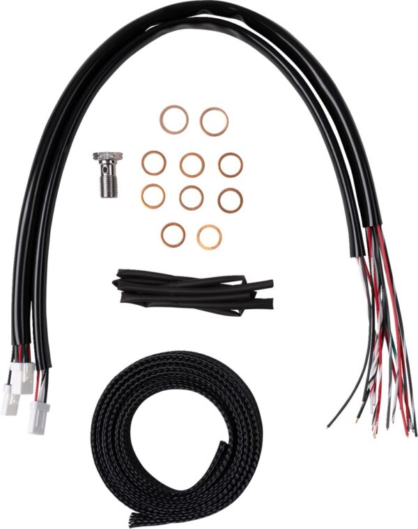 Complete Stainless Braided Handlebar Cable/Brake Line Kit - Image 2