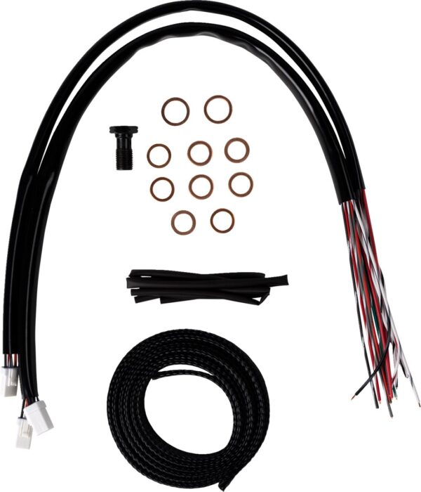 Complete Midnight Braided Handlebar Cable/Brake Line Kit - Image 2