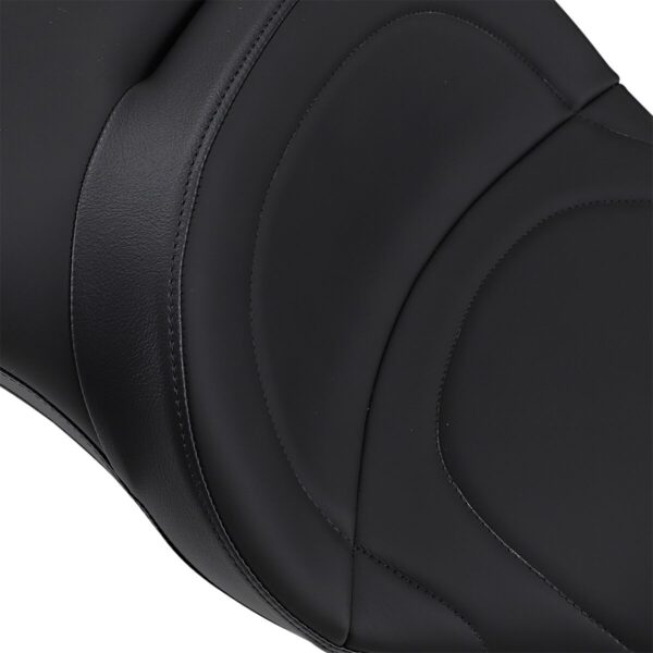 Backrest Compatible 2-Up Leather Touring Seat - Image 2