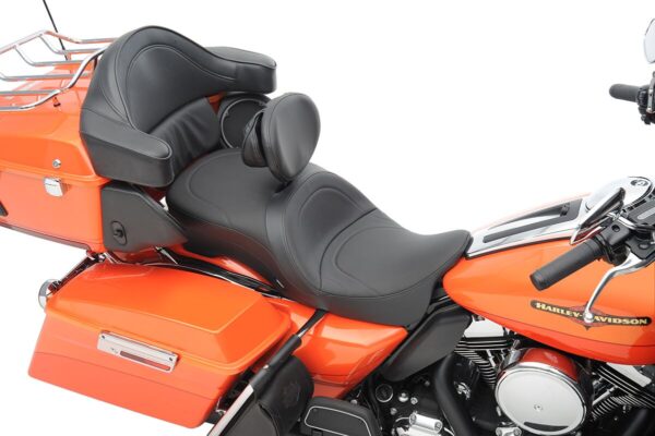 Backrest Compatible 2-Up Leather Touring Seat - Image 4