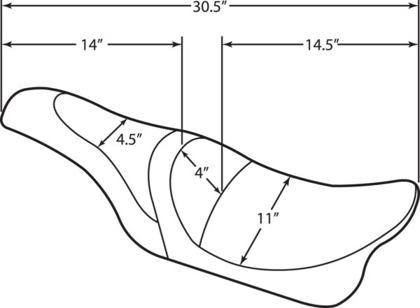 Caballero 2-Up Vinyl Seat - Image 2