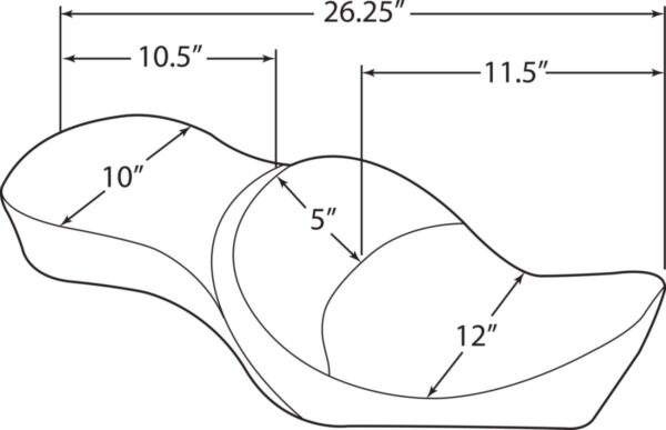 2-Up Double Bucket Vinyl Seat - Image 2