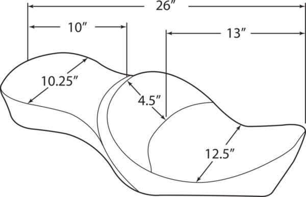 Low-Profile Double Bucket  2-Up Vinyl Seat - Image 2