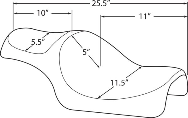Caballero 2-Up Vinyl Seat - Image 4