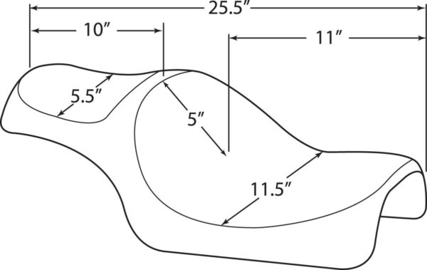 Caballero 2-Up Vinyl Seat - Image 5