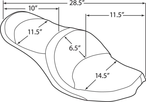 2-Up Double Bucket Vinyl Seat - Image 3