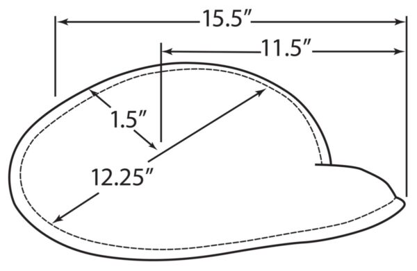 Large Low-Profile Spring Solo Seat - Image 4