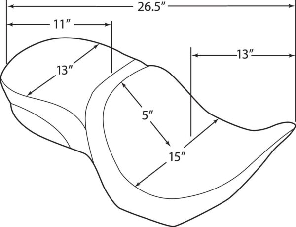 Low-Profile Touring Seat With Passenger Backrest - Image 4