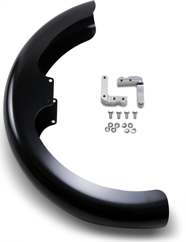 Hugger Front Fender with Mounting Blocks for Softail/Dyna - Image 2
