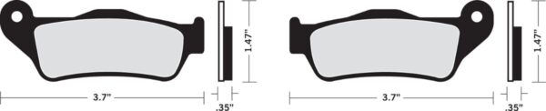 Organic Harley/Buell Brake Pads - Image 2