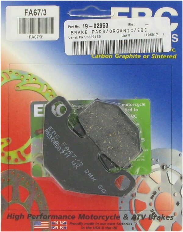 Organic Base "FA" Brake Pads - Image 2