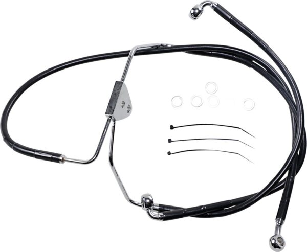 Extended Length Black Vinyl Brake Line Kit - Image 2