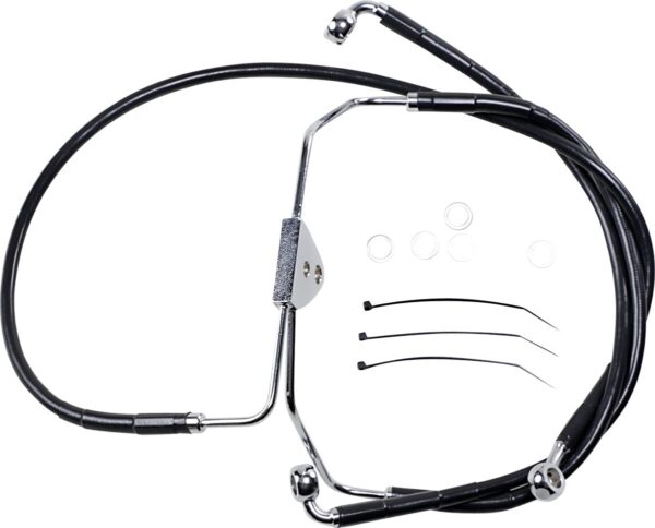 Extended Length Black Vinyl Brake Line Kit - Image 2