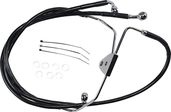 Extended Length Black Vinyl Brake Line Kit - Image 2