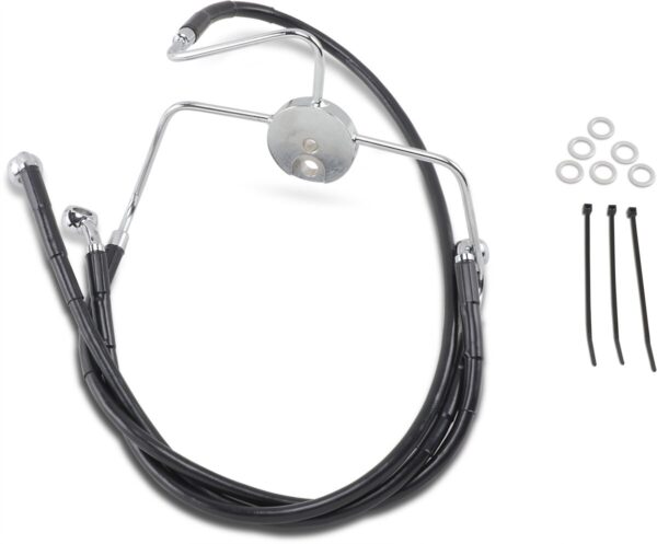 Extended Length Black Vinyl Brake Line Kit - Image 2