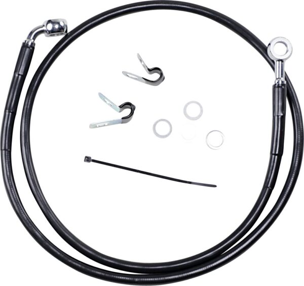 Extended Length Black Vinyl Brake Line Kit - Image 2