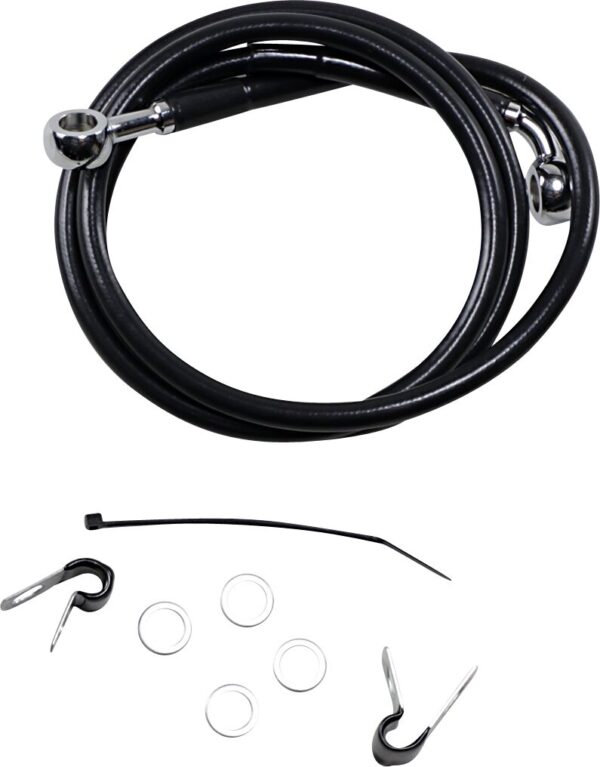 Extended Length Black Vinyl Brake Line Kit - Image 2