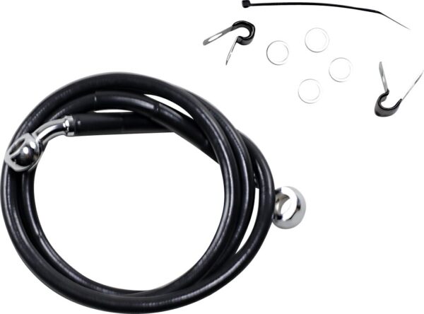 Extended Length Black Vinyl Brake Line Kit - Image 2