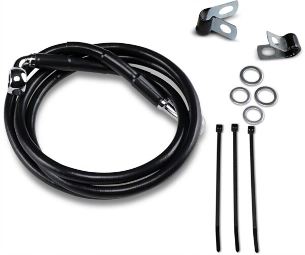 Extended Length Black Vinyl Brake Line Kit - Image 2