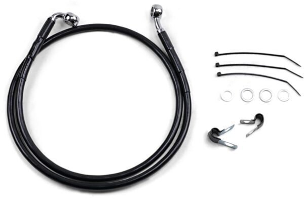 Extended Length Black Vinyl Brake Line Kit - Image 2
