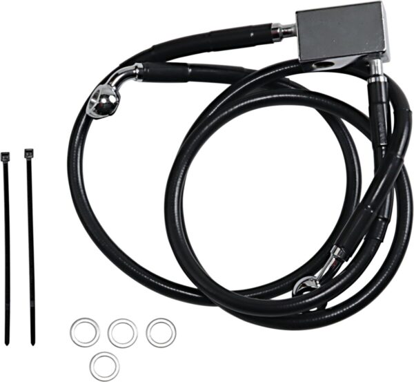 Extended Length Black Vinyl Brake Line Kit - Image 2