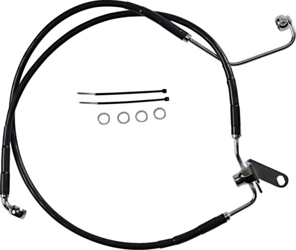 Extended Length Black Vinyl Brake Line Kit - Image 2