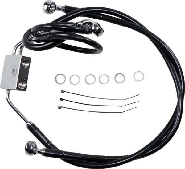 Extended Length Black Vinyl Brake Line Kit - Image 2