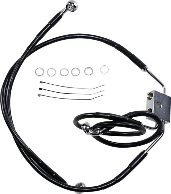 Extended Length Black Vinyl Brake Line Kit - Image 2