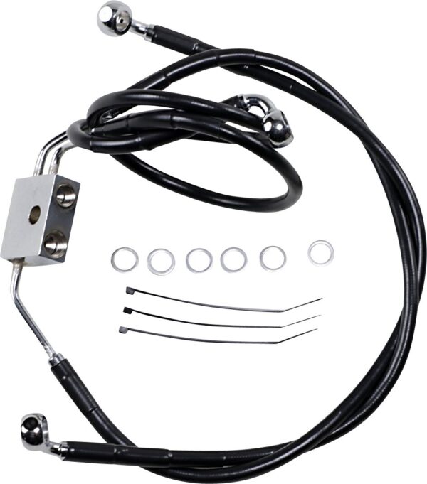 Extended Length Black Vinyl Brake Line Kit - Image 2