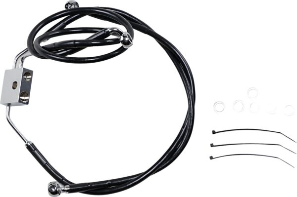 Extended Length Black Vinyl Brake Line Kit - Image 2