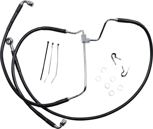 Extended Length Black Vinyl Brake Line Kit - Image 2