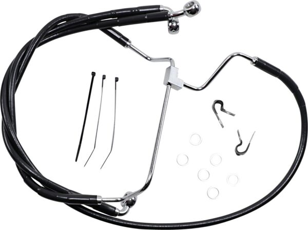 Extended Length Black Vinyl Brake Line Kit - Image 2