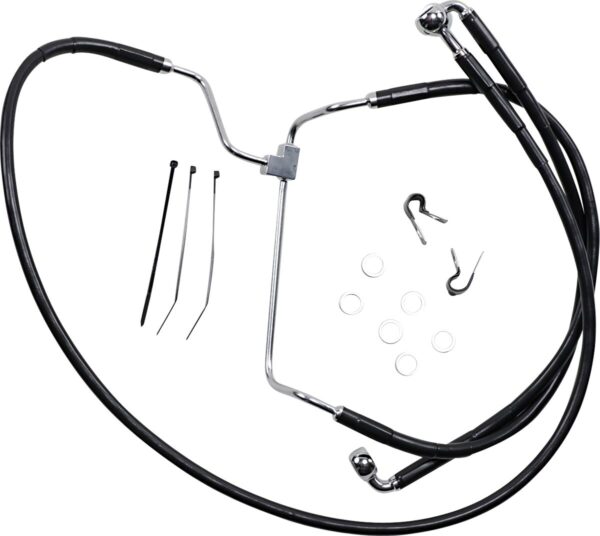 Extended Length Black Vinyl Brake Line Kit - Image 2