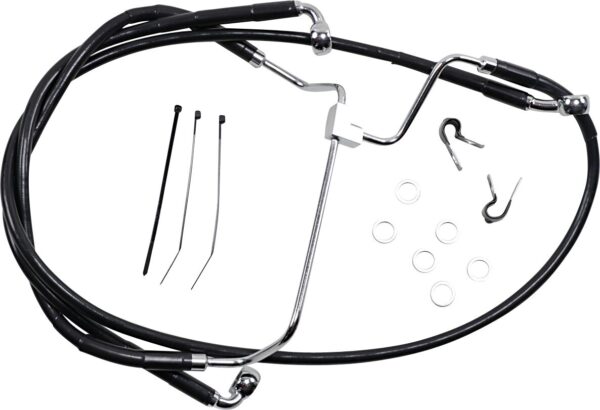 Extended Length Black Vinyl Brake Line Kit - Image 2