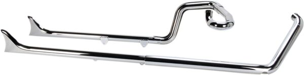 True Duals Exhaust System with Fishtail Mufflers - Image 4