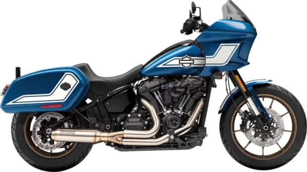 2-into-1 Stainless Exhaust System with 4" Super Bike Muffler - Image 4