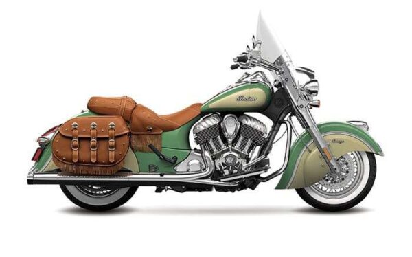 4" Muffler Slip-On Duals for Indian Chief Vintage, Dark Horse - Image 2