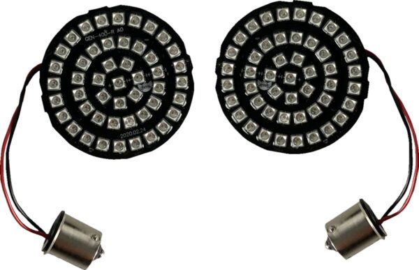Genesis® 4 Solid Red Bullet Rear Turn Signal Insert - Image 2