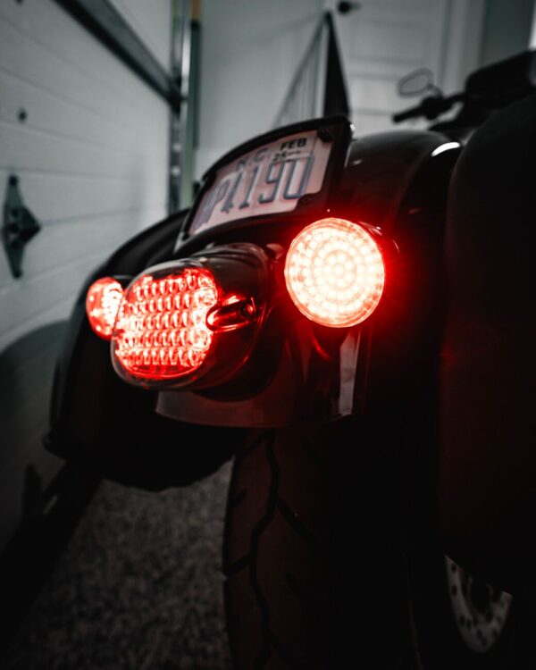 Genesis® 4 Solid Red Bullet Rear Turn Signal Insert - Image 3