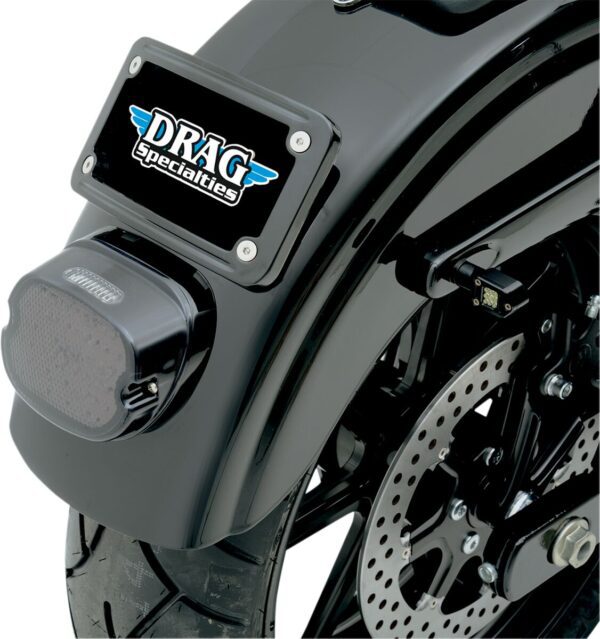 Curved Laydown License Plate Mount with Frame - Image 2