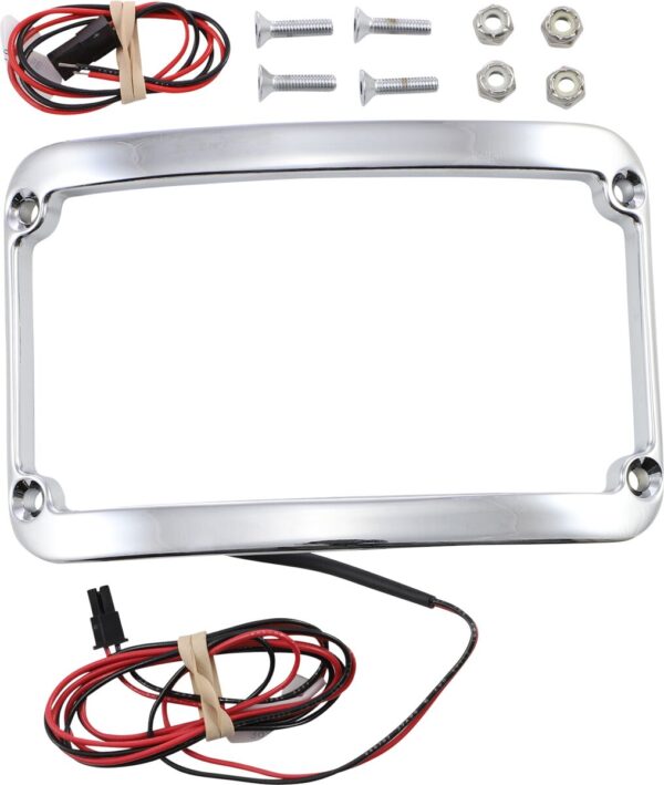 WFB™ Benchmark Stretched Rear Fender Lighted License Plate Frame - Image 2